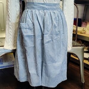 Handmade Blue Check Apron